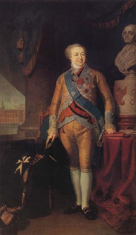 Vladimir Borovikovsky Portrait of Prince Alexander Kourakine oil painting picture